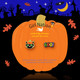 Black Cat and Boo Mix & Match Stud Earrings on Pumpkin Card