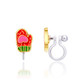 Sweetheart Mittens Clip On Earrings