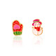 Snowman and Mitten Perfect Pair Earrings