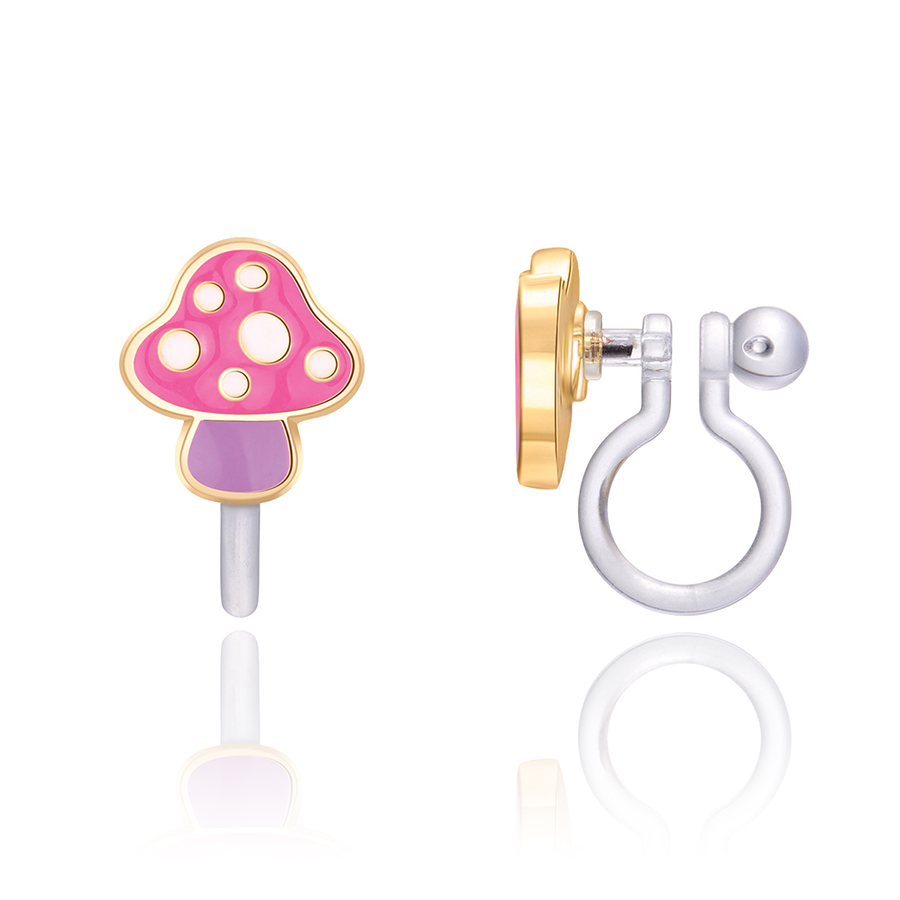 Mini Mushroom Clip On Earrings Girl Nation