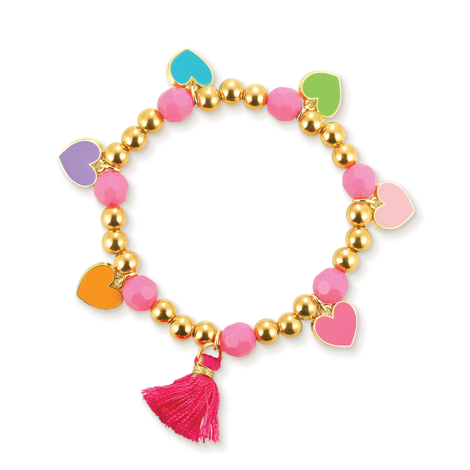 Romantic Pink Star Bracelet For Women Accessories Woven Jewelry Gifts Tassel