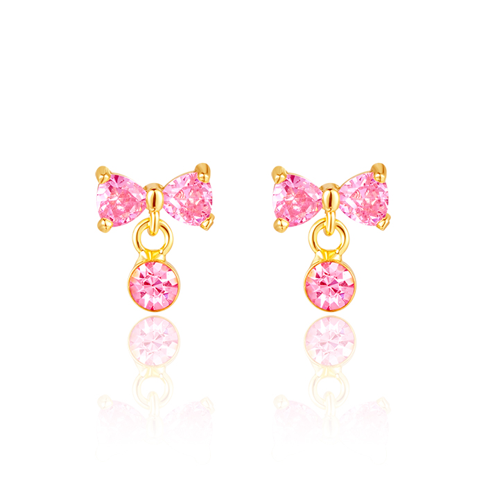 Bow Mini Drop Earrings | GIRL NATION