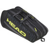 Head Base 6 Racquet Bag - Black & Neon Yellow Accents