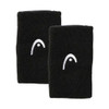 Head Black Extra Wide Wrist Sweatbands 2-Pack