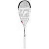 Tecnifibre Carboflex NEO 130 squash racquet, full-length front view in white and black