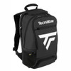 Tecnifibre NEO Tour Endurance backpack in black with a large white Tecnifibre logo, showing the front and side pockets