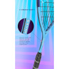 V-Energy Shaft technology graphic showing the structural reinforcement along the Dunlop FX racquet frame