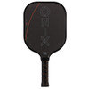 Onix Evoke Premier Raw Carbon pickleball paddle, straight-on view of the raw carbon face and Onix wordmark