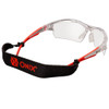 Onix Owl pickleball eyewear from behind, showing the black adjustable elastic strap attached