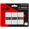 Dunlop U-Sweat Overgrips 3 Pack - White