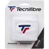 Tecnifibre Absorbent Sweatband Wristbands Twin Pack - White