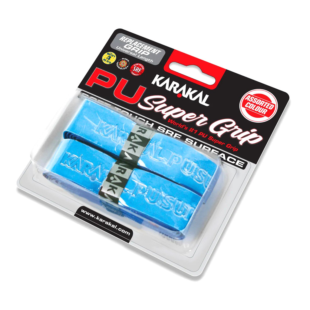 Karakal PU Light Blue Super Replacement Grips 2Pack Online Squash