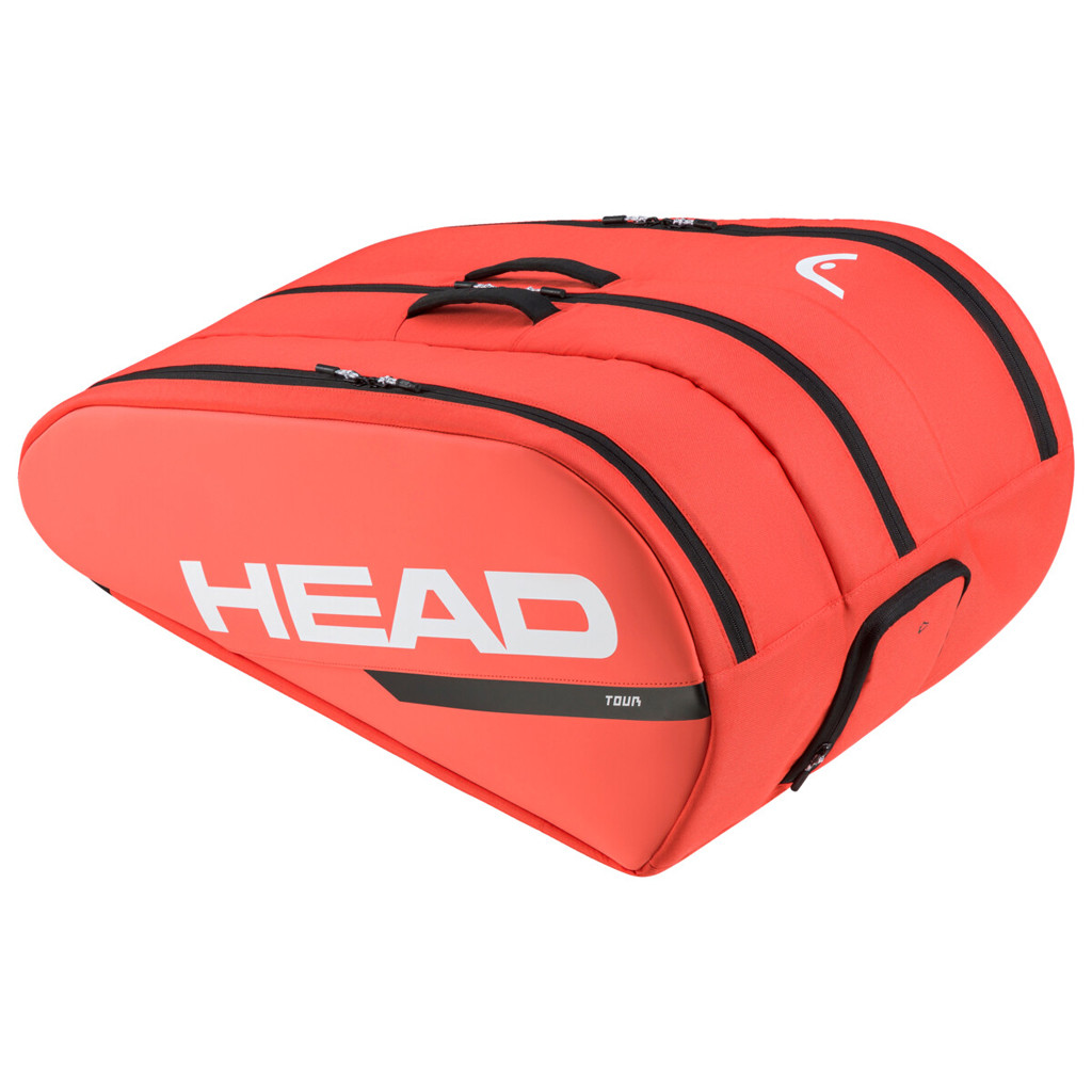 Head Tour Team Fluorescent Orange XL 12 Racquet Squash or Tennis