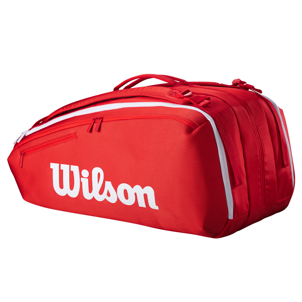 Wilson Super Tour Red 15 Pack Squash or Tennis Bag Squash Only