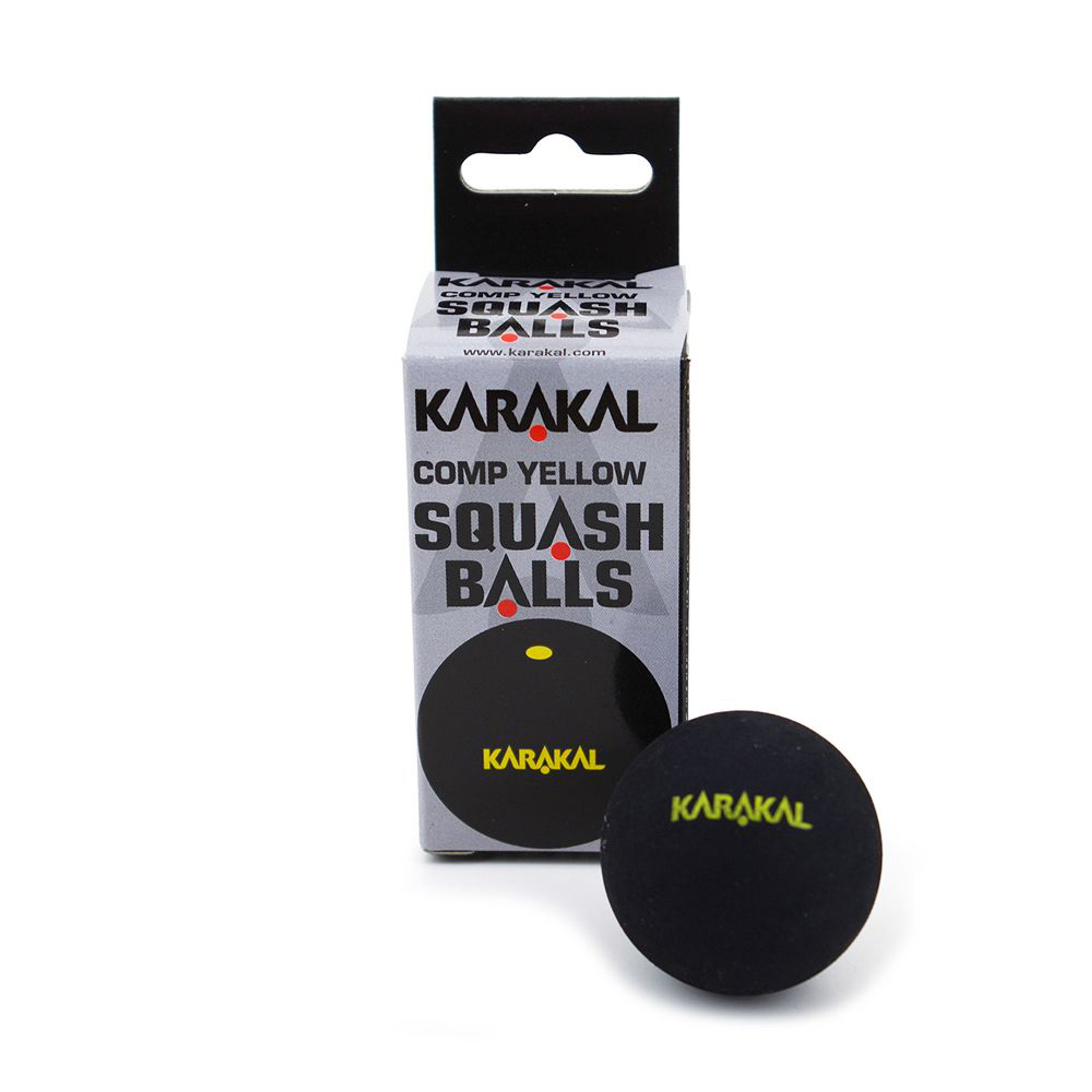 Karakal Yellow Dot Squash Balls 1/2 Dozen Australia