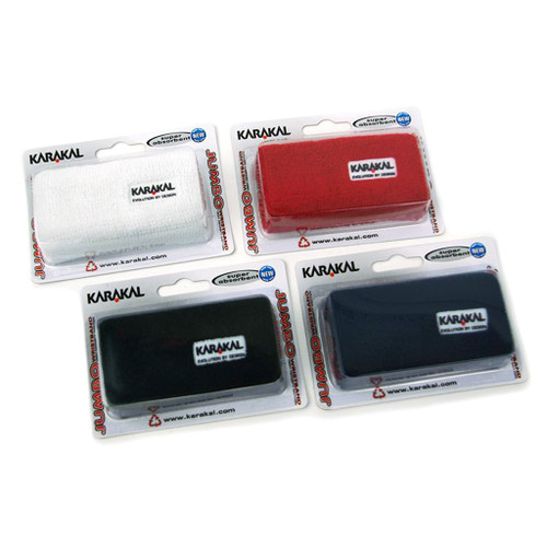 Karakal Black Extra Wide Jumbo Wrist Sweatband Karakal Black Extra Wide Jumbo Wrist Sweatband