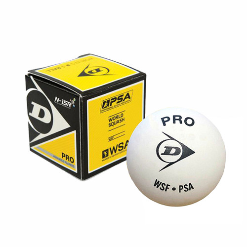 Dunlop Pro White Championship Squash Balls - 1/2 Dozen Dunlop Pro White Championship Squash Balls - 1/2 Dozen