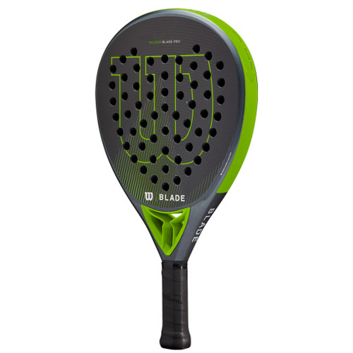 Wilson Blade Pro V2 Padel Racket - Black & Blade Green Wilson Blade Pro V2 Padel Racket - Black & Blade Green