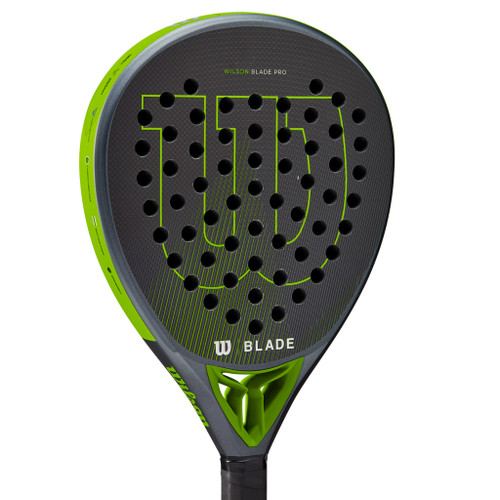 Wilson Blade Pro V2 Padel Racket - Black & Blade Green Wilson Blade Pro V2 Padel Racket - Black & Blade Green