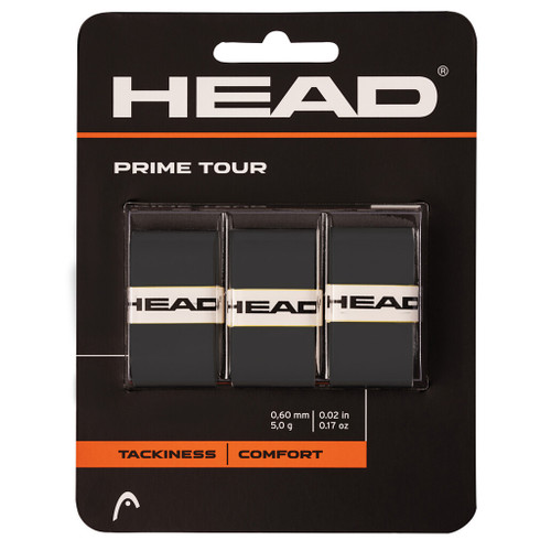 Head Prime Tour Overgrips 3 Pack - Black