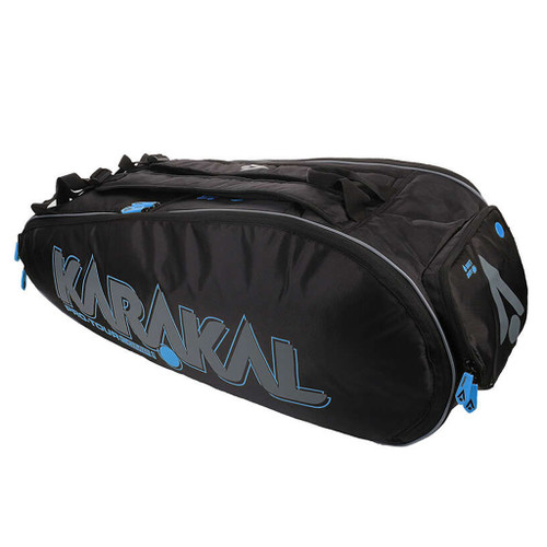 Karakal Pro Tour 2.1 Comp 9 Racquet Bag - Blue Accents Karakal Pro Tour 2.1 Comp 9 Racquet Bag - Blue Accents