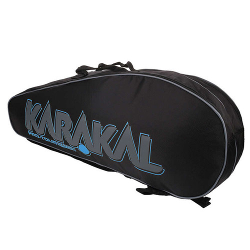 Karakal Pro Tour 2.1 Match 4 Racquet Bag - Blue Accents Karakal Pro Tour 2.1 Match 4 Racquet Bag - Blue Accents