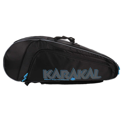 Karakal Pro Tour 2.1 Match 4 Racquet Bag - Blue Accents Karakal Pro Tour 2.1 Match 4 Racquet Bag - Blue Accents