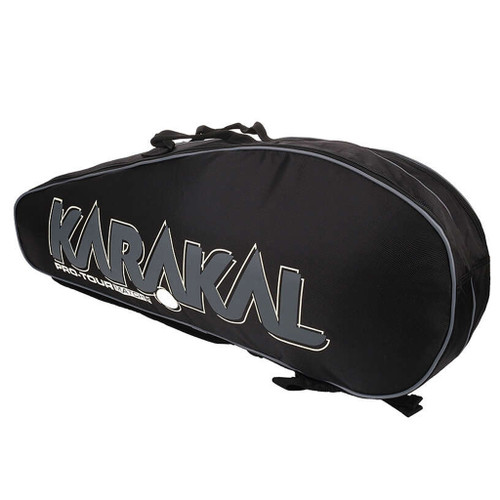 Karakal Pro Tour 2.1 Match 4 Racquet Bag - White Accents Karakal Pro Tour 2.1 Match 4 Racquet Bag - White Accents