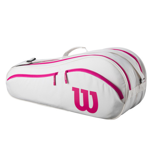 Wilson Advantage 6 Pack Racquet Bag - White Wilson Advantage 6 Pack Racquet Bag - White