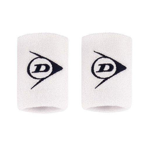Dunlop Extra Long Wrist Sweatbands 2-Pack - White