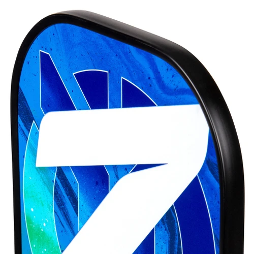 Onix Z Junior pickleball paddle, alternate front view showing the blue face design