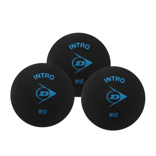Dunlop Intro Blue Dot Squash Balls - 1/2 Dozen Dunlop Intro Blue Dot Squash Balls - 1/2 Dozen