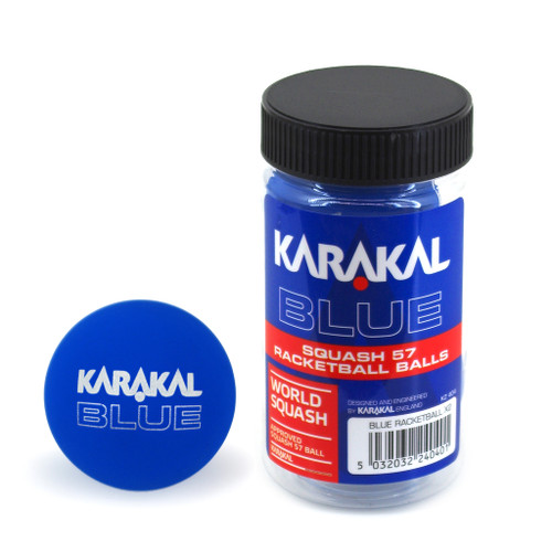 Karakal Blue Recreation Racquetball Balls - 2 Ball Tube