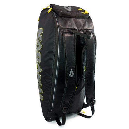 Karakal Pro Tour 2.0 Comp 9 Racquet Bag - Yellow Accents Karakal Pro Tour 2.0 Comp 9 Racquet Bag - Yellow Accents