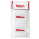 Wilson Absorbent Wristband Sweatband Twin Pack - White