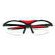 Karakal Pro 3000 Squash Goggles Protective Eyeguards - Black / Red