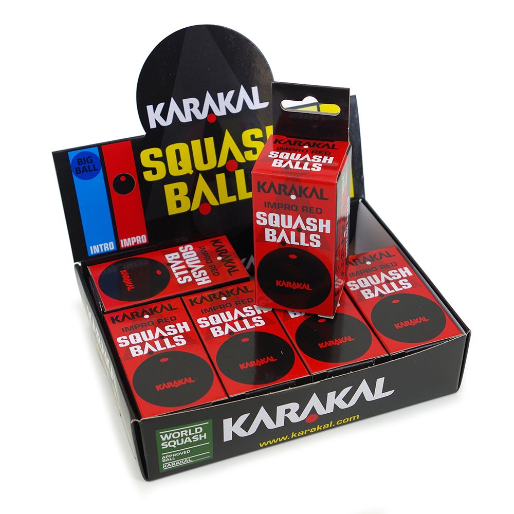 Karakal Red Dot Squash Balls 1 Dozen Australia