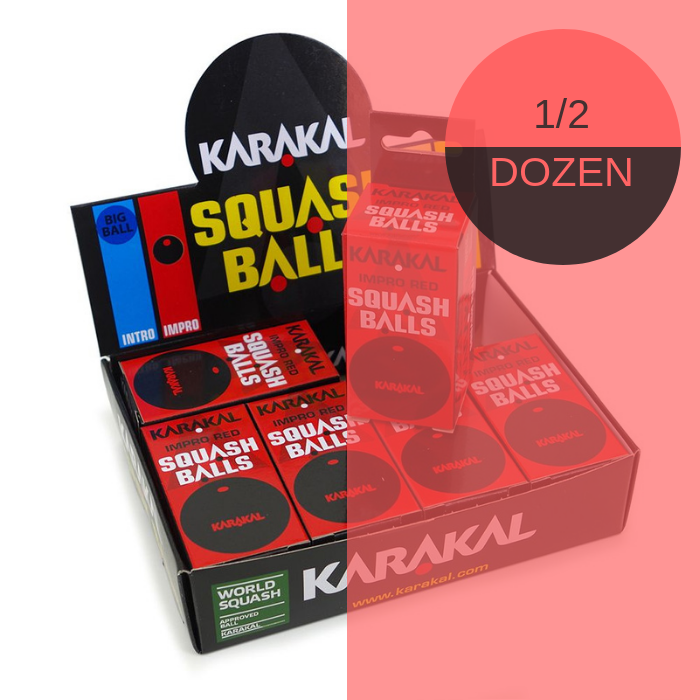 Karakal Red Dot Squash Balls 1/2 Dozen Australia