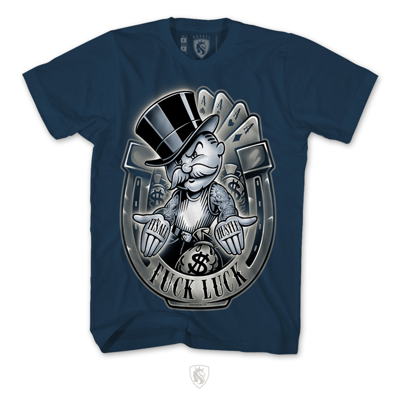 Monopoly Hustle Men S Navy Tee By Ogabel