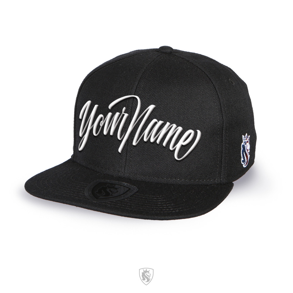 Snapback Fitted Cap With Name Font Lids Custom Hats With Names - Main Image