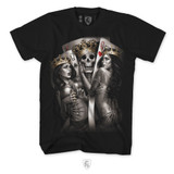 2 Of A Kind, featuring A king and 2 Queens on a black tee.