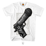 Mic Check Tee in White