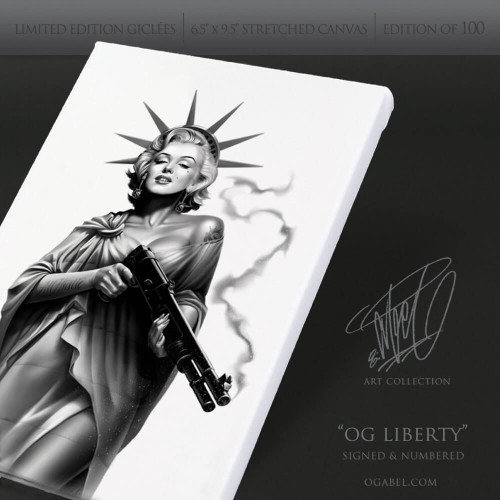 OG Liberty 6.5"x 9.5" Limited Edition Canvas (White)