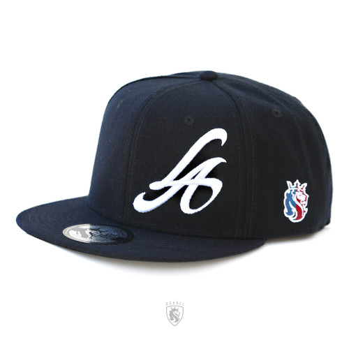 LA 3d embroidery Snapback hat in Black