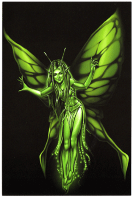 Green Fairy Postcard