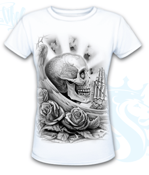 Pray Skull Design