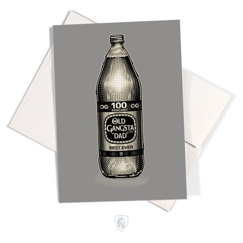 OG DAD 40oz Greeting Card