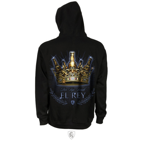 Beer Crown Mens Zip Hoodie