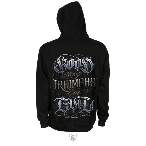 Good Over Evil Mens Hoodie