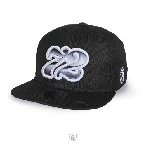 2 Digit 72 Year Classic Black Snap Back Hat